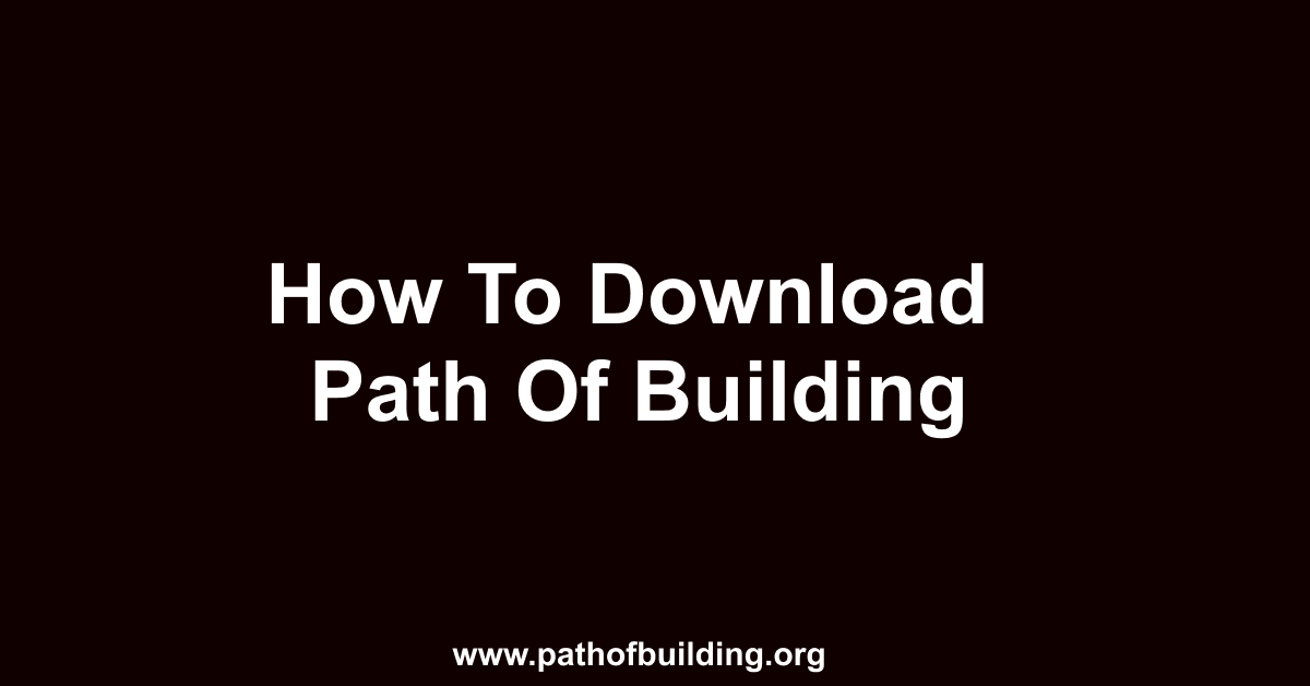 download path of building